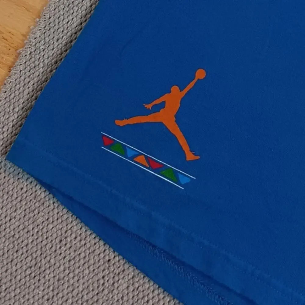 Nike Air Jordan Vintage Tee Mens 3XL Blue‎ Spike Lee Brooklyn Colors Basketball